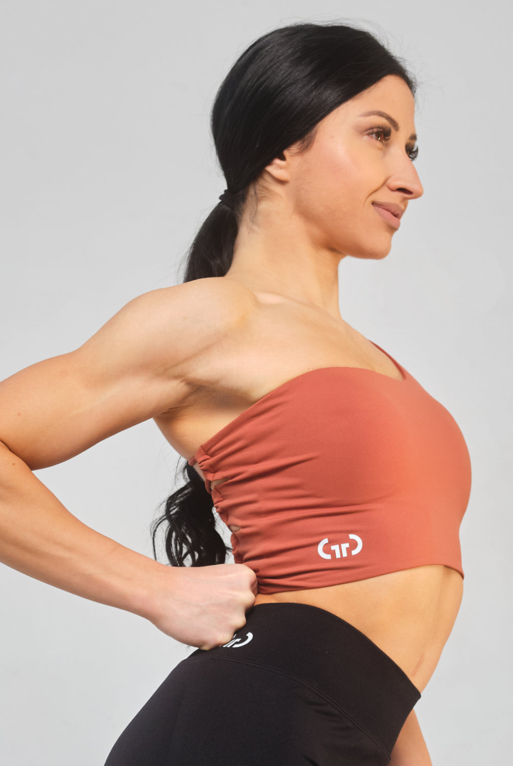 Coral Crossback Bralette for Women – Seamless, Light Support Gym Wear | Soft Breathable Fabric