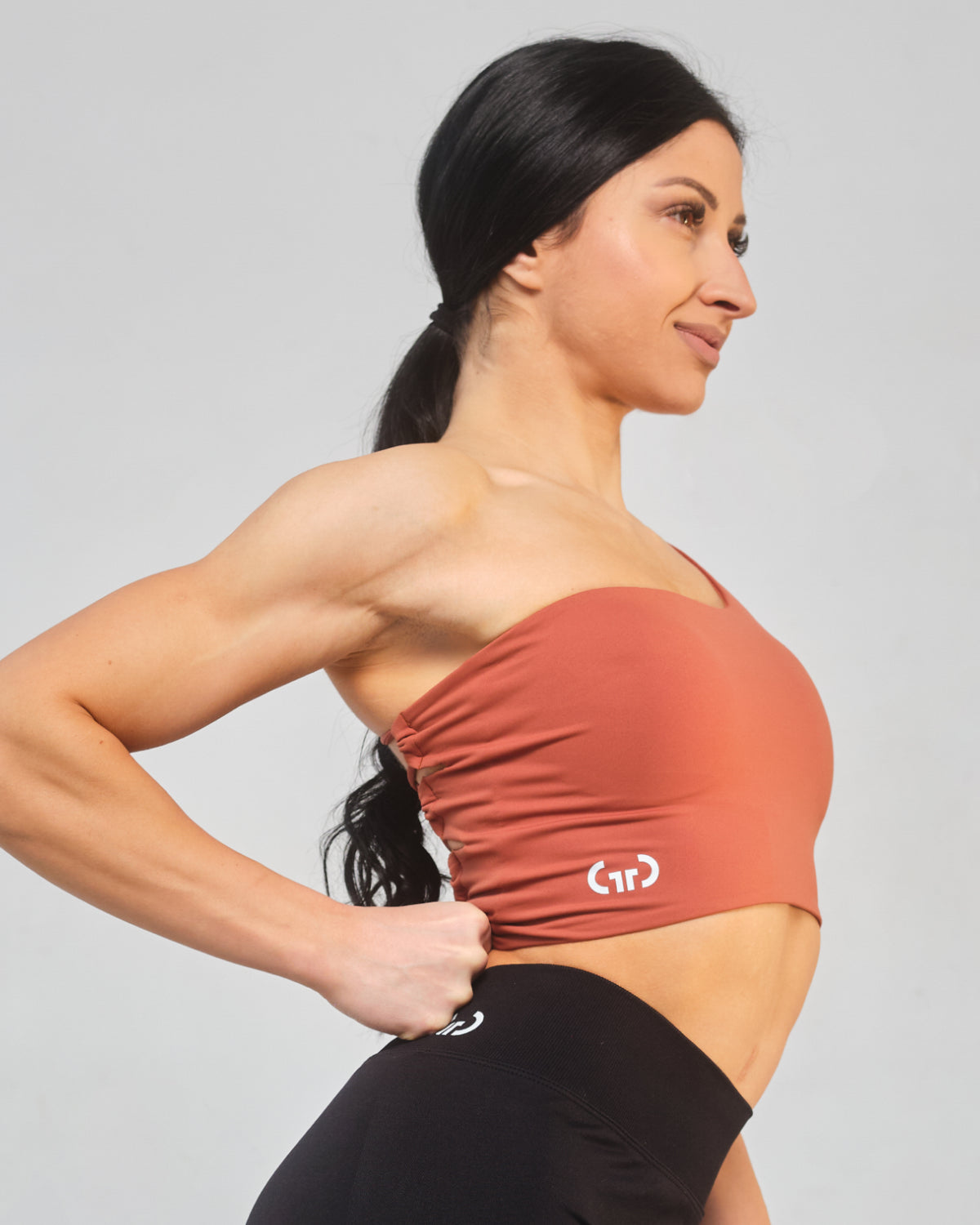 Coral Crossback Bralette for Women – Seamless, Light Support Gym Wear | Soft Breathable Fabric