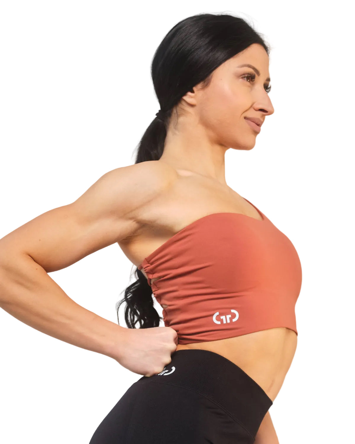 Coral Crossback Bralette for Women – Seamless, Light Support Gym Wear | Soft Breathable Fabric