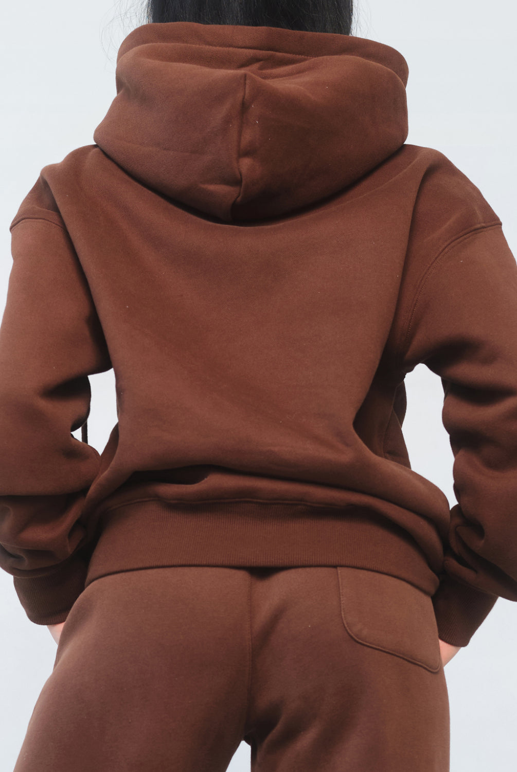 Athleisure Hoodie for Women in Brown – Ultra-Soft Fabric, Relaxed Fit with Drawstring Hood & Pockets