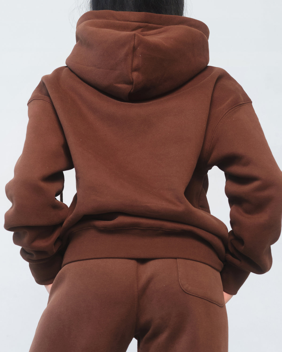Athleisure Hoodie for Women in Brown – Ultra-Soft Fabric, Relaxed Fit with Drawstring Hood & Pockets