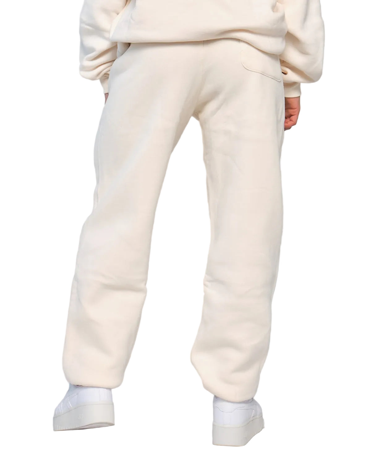 Trackpant for Women in Cream – Tapered Leg, Adjustable Waistband, Soft Breathable Fabric for Comfort & Style