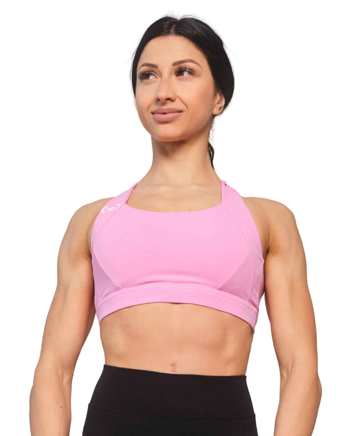 Pink Bralette for Women – Seamless, Light Support Gym Wear | Soft Breathable Fabric
