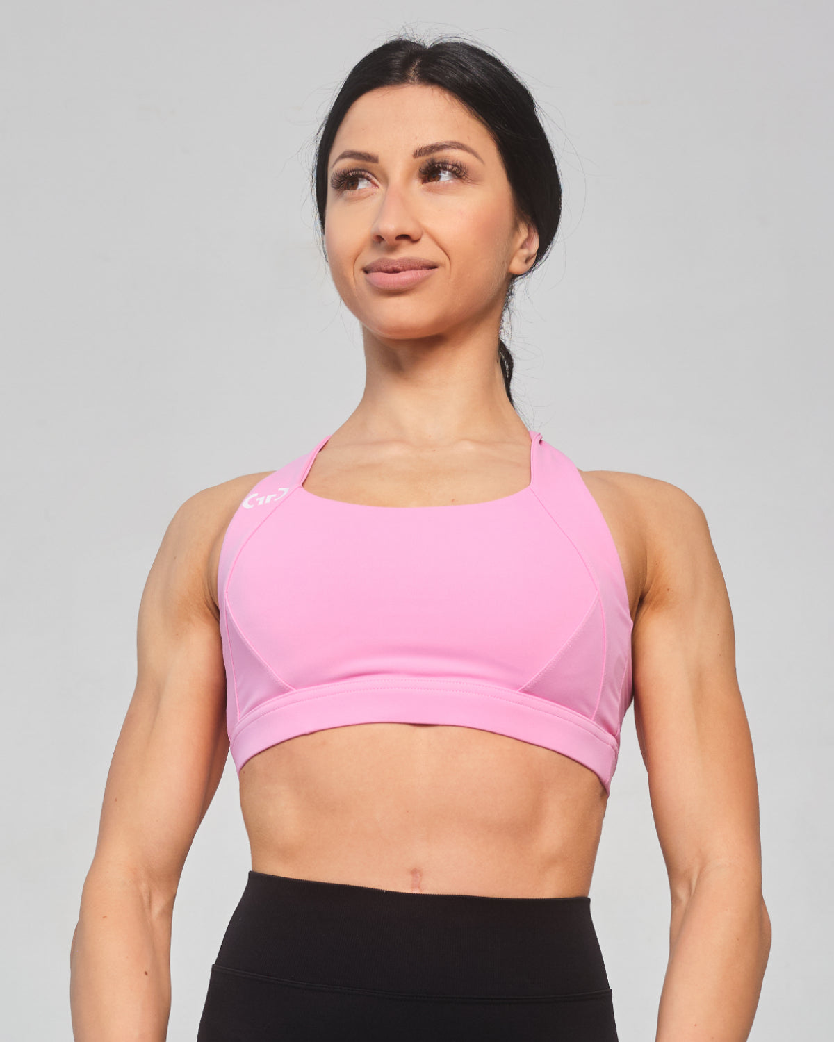 Pink Bralette for Women – Seamless, Light Support Gym Wear | Soft Breathable Fabric