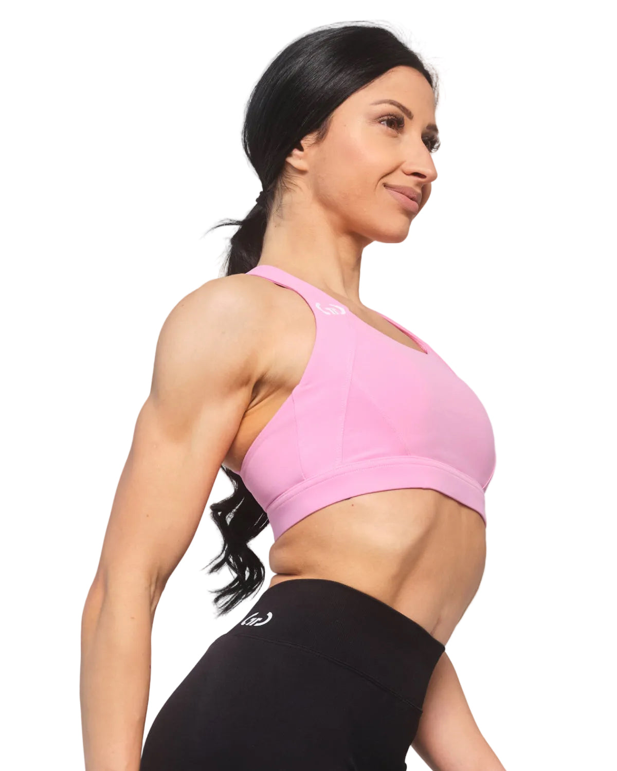Pink Bralette for Women – Seamless, Light Support Gym Wear | Soft Breathable Fabric