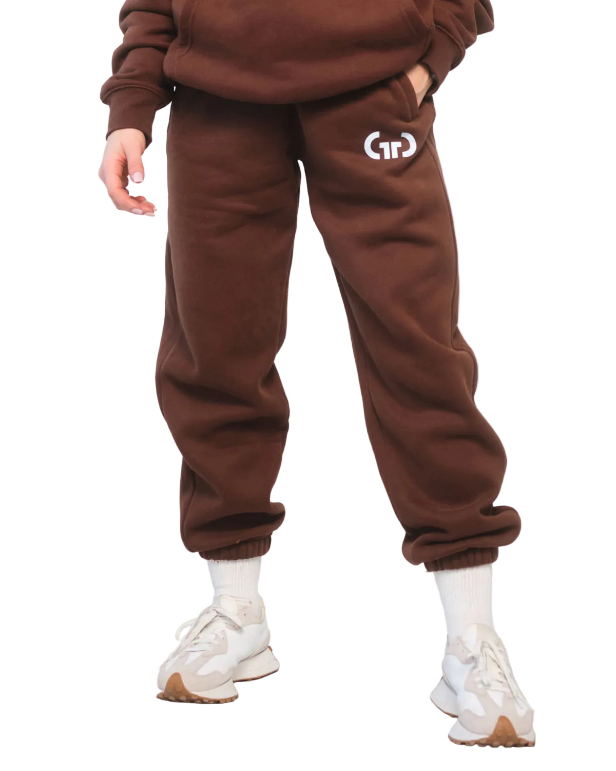 Trackpant for Women in Brown – Tapered Leg, Adjustable Waistband, Soft Breathable Fabric for Comfort & Style