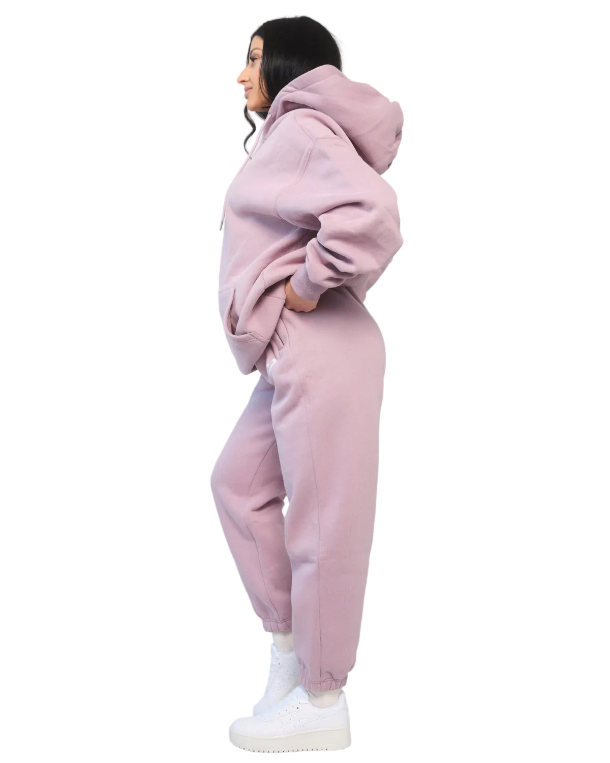 Trackpant for Women in Pink – Tapered Leg, Adjustable Waistband, Soft Breathable Fabric for Comfort & Style